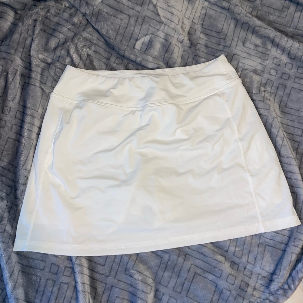 White golf skirt